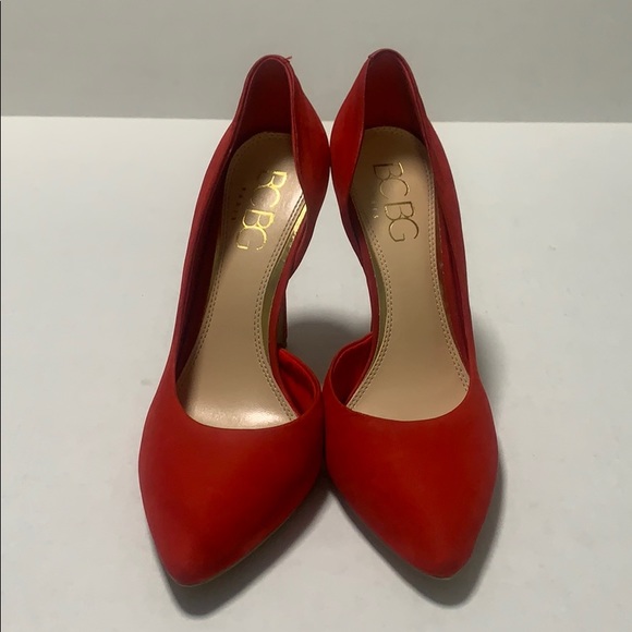 BCBG Shoes - BCBG  Suede Red Heels